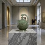 Yaozhou Celadon Inverted-Flow Teapot Hand-Carved Song Dynasty Inspired Ceramic